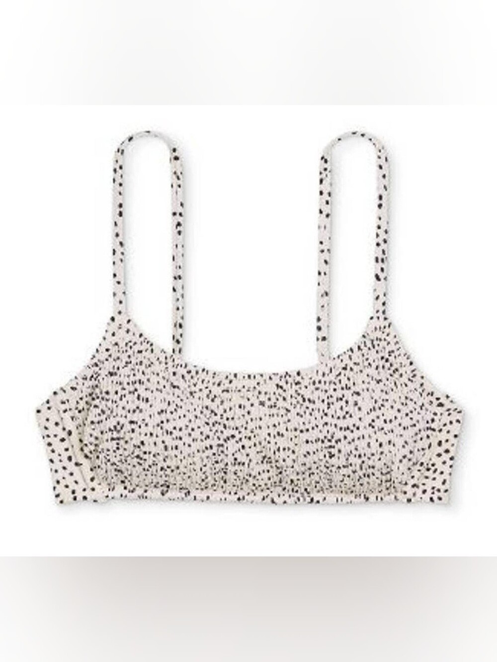 Xhilaration Women's Black and White Polka Dot Bikini Top Size L